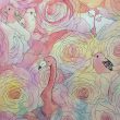 kiwi：かくれんぼ - 薔薇と同じくらい色鮮やかな鳥たちのかくれんぼ　2012年女子美術大学大学院ヒーリング造形研究領域修了。動物やお菓子のイラストを中心に製作。【297×420mm／水彩、ペン】